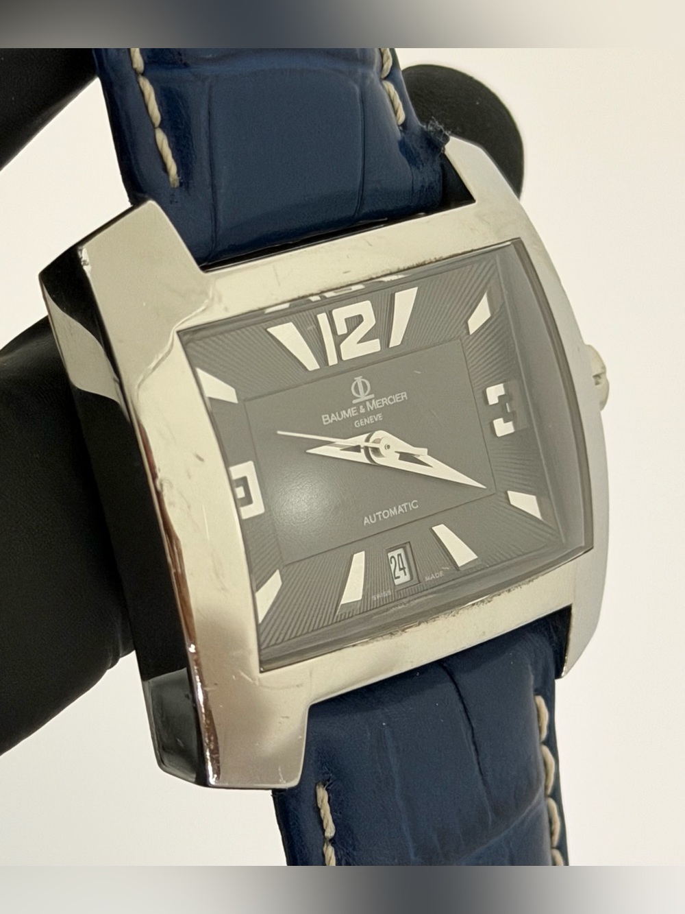 Baume & Mercier Hampton Spirit XL 65394 Automatic Guilloché 38mm Luxury Watch